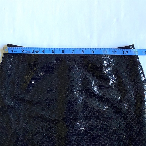Vintage Bergdorf Goodman Black Sequin Mini Skirt - Picture 10 of 10